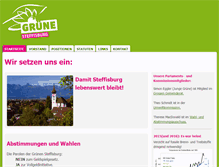 Tablet Screenshot of gruene-steffisburg.ch